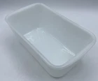 Vintage Westinghouse Milk Glass Refrigerator Baking Dish Loaf Pan Without Lid