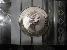 2 Dollar Australian Kookaburra 1992 2 Unzen 999er Silber Münze ohne Kapsel