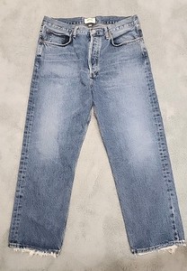 Agolde 90s Pinch Waist Straight Jeans Womens 30 W34xL25 Navigate High Cropped