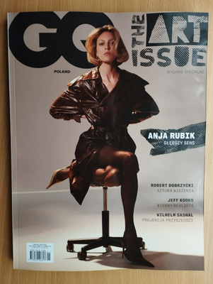 GQ Poland THE ART ISSUE 1/2026 ANJA RUBIK on cover Jeff Koons,Henry Cavill