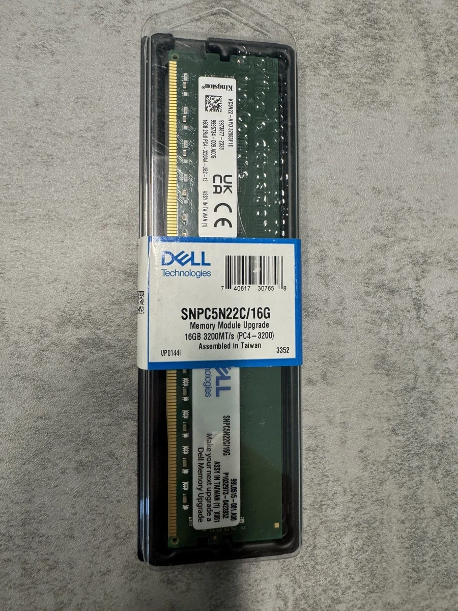Barrette M&eacute;moire Serveur Dell 16GB - DDR4 2RX8 RDIMM 2400MHz ECC Prix