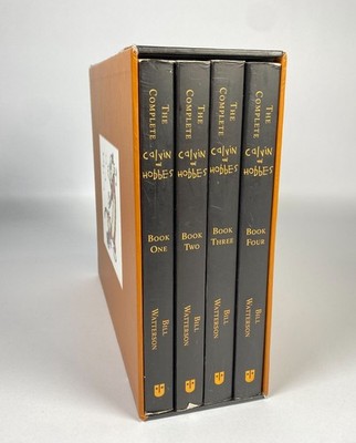 The Complete Calvin & Hobbes Box Set by Bill Watterson 4 Books Paperback 2012