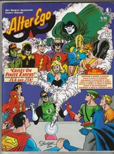 ALTER EGO # 7 COMICS FANZINE MAGAZINE CRISIS ON FINITE EARTHS JLA JSA GL THOMAS