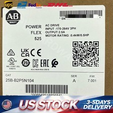 New Allen-Bradley 25B-B2P5N104 SER A PowerFlex 525 AC Drive 240V 0.4kW 0.5HP