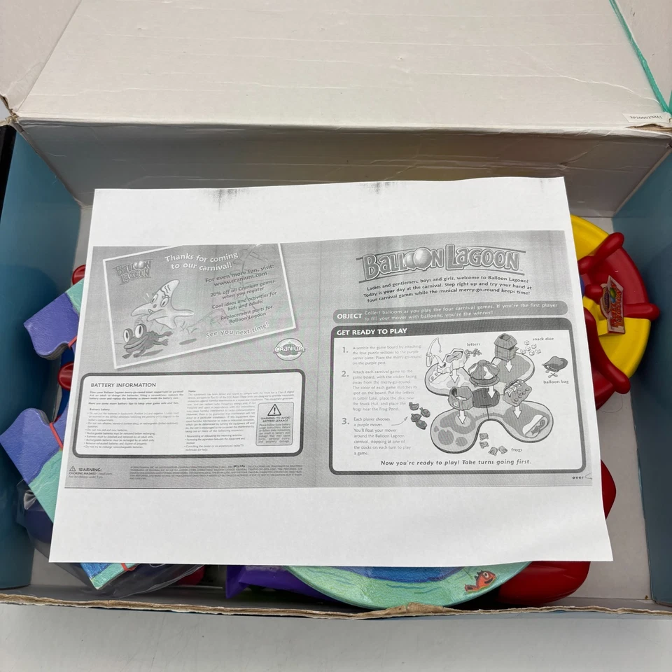 Balão de crânio Lagoon diversão familiar jogo de carnaval funciona completo 2004 crianças - Imagem 3 de 4