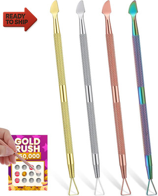 4PCS Lottery Ticket Scratcher Tool, Multi-Color Metal Scratch off Tool, Durable