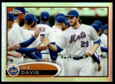 Ike Davis 2012 Topps Chrome #54 Refractors New York Mets Baseball Card