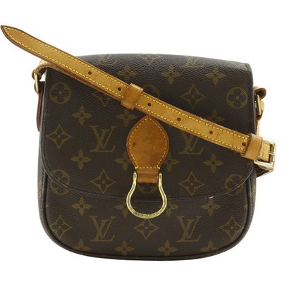 Louis Vuitton Mini Sac Plat M51244 Shoulder Bag Monogram Canvas Brown #NB2408