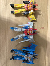 Hasbro Transformers Starscream, Thundercracker and custom Sunstorm mixed lot