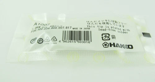 1pc New A1007 1.6MM DIA Leader-Free Solder Tip For Hakko 802 808 809 807 817