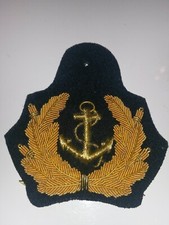 Altes Marineemblem in Metallfadenstickung (821)