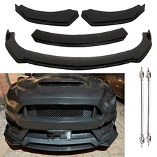 For Dodge Ram 1500 Front Bumper Lip Splitter Spoiler Body Kit Glossy Black