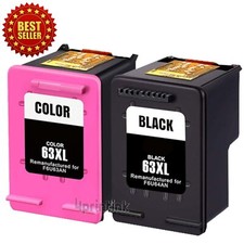 2pk 63XL Ink Cartridge For HP OfficeJet 3830 4650 5255 Envy 4510 4520 4512 4522