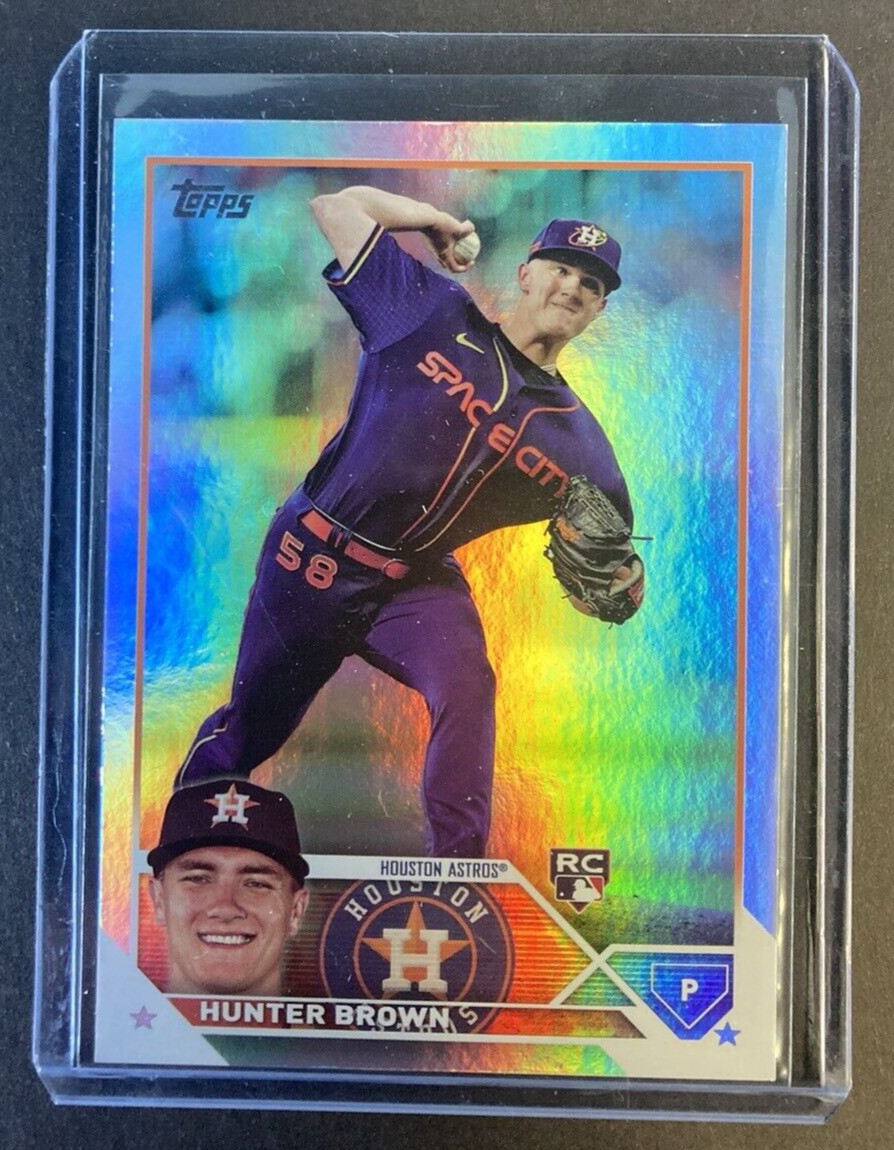 2023 Topps Series 1 Hunter Brown Rookie Rainbow Foil #111