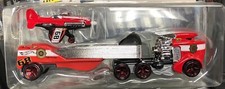 2013 Mattel Hot Wheels Sky Show Rig Fire Patrol Plane & Semi Hauler Open Box