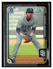 2015 Bowman Chrome Prospects Asia Black Ref #BCP65 Gabriel Quintana