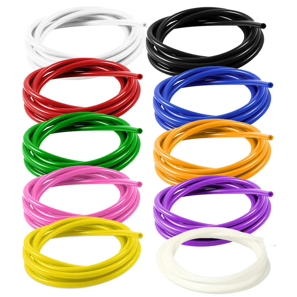 AUTOSILICONEHOSES Silicone Vacuum Hose Pipe Tube Water Air sizes 3mm 4mm 5mm 6mm 7mm 8mm 9mm 10mm