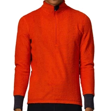 Velocio Alpha Long Sleeve Mid-Weight Layer LARGE RED Cold Cycling