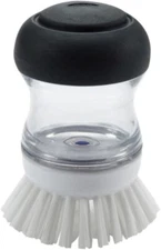 Good Grips Soap Dispensing Palm Brush, Black/Clear/White