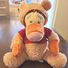 11" TIGGER Dressed As IN WINNIE THE POOH BEAR COSTUME Plush Rattle Disney Baby