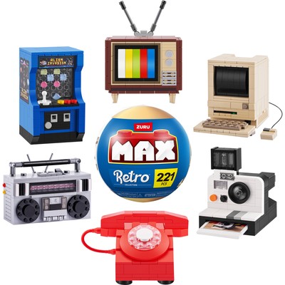 ZURU MAX Premium Retro Collection, Konstruktionsspielzeug