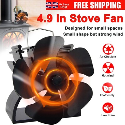 Heat Powered Stove Top Fan for Wood Burner Log Burning Fire  Eco-friendly