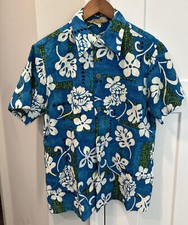 Vintage Jams World Aloha Hawaiian Shirt Royal Hawaiian Hotel Mens Medium Cotton