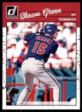 2023 Donruss Baseball Retro Base #271 Shawn Green - Toronto Blue Jays