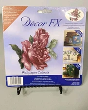 16 Red Flowers Wallpaper Cutouts Cottage Core Shabby Furniture Decoupage Walls