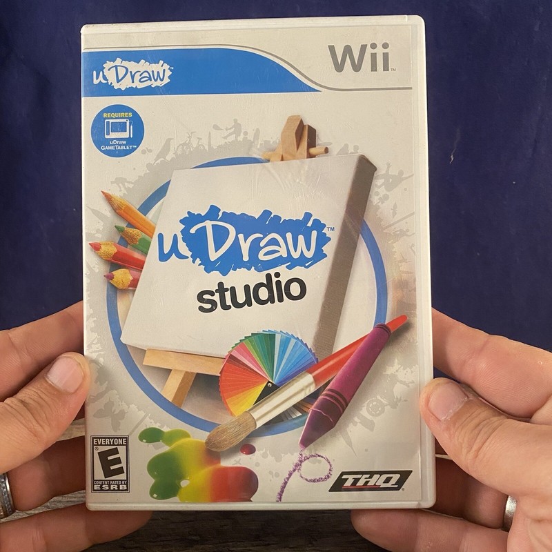 Wii uDraw Studio Pictionary Games Double Disc Requires uDraw Game Tablet