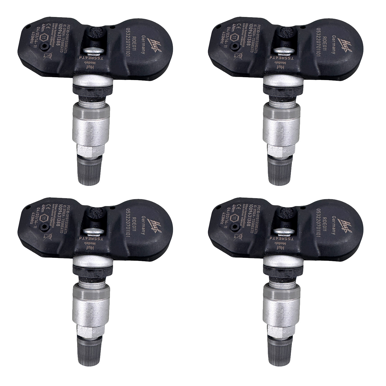 TPMS Sensor HUF RDE011V21 for PORSCHE Maserati Tesla Bentley Ferrari 4 PCS
