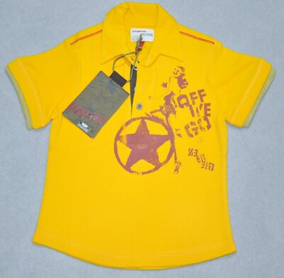 NEU ENERGIE LEO JUNGEN POLO-T-SHIRT ALTER 4 JAHRE GELB NEU MIT ETIKETT AUTHENTISCH