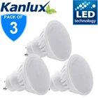 3x Kanlux 9W 900 Lumen GU10 LED Down Spot Light Bulb Lamp 3000K Warm White Bulbs