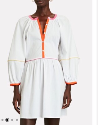 Staud Demi Mini Dress - White - Large Staud Demi Mini Dress - White - Large