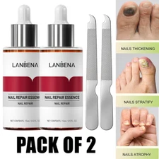 2PCS LANBENA Nail Repair Remove Onychomycosis Serum Oil Fungal Nail Treatment