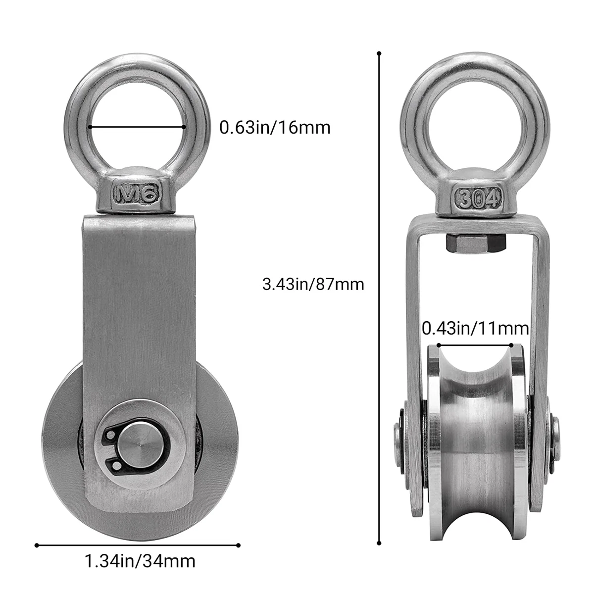 Steel cable pulleys for sale deals