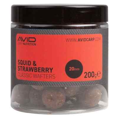 Avid Squid & Strawberry Wafters  20mm 200g Boilies Lockfutter Karpfen  AO650023