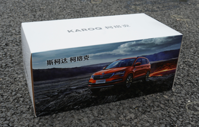Original Factory 1/18 Scale Skoda Karoq SUV White Color Alloy