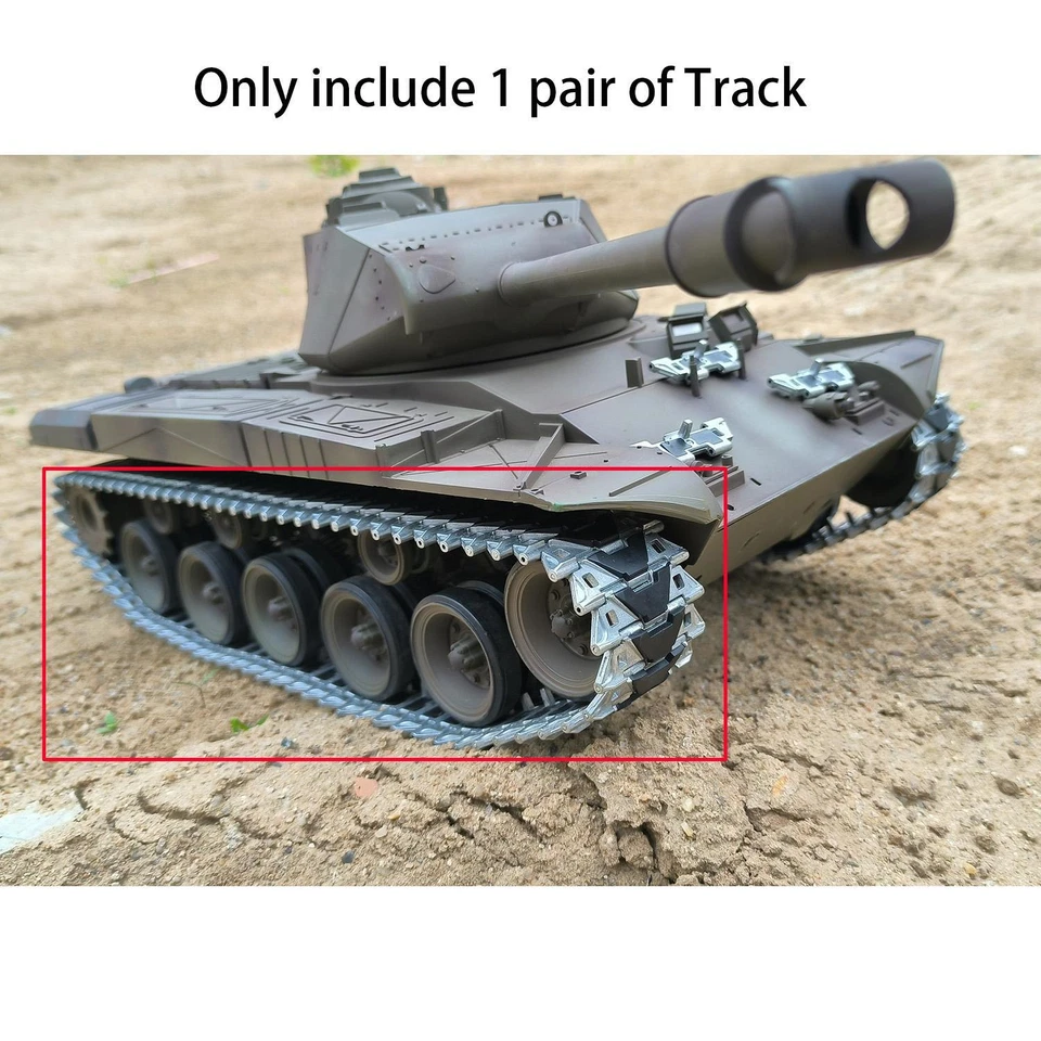 RC Tank Tracks Upgraded for 3839 1/16 Heng Long Walker Bulldog RC Tank Accessory - Image 3 of 4