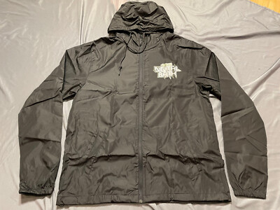 Deftones Digital Bath Belching Beaver L Windbreaker Jacket Zip Official nu-metal