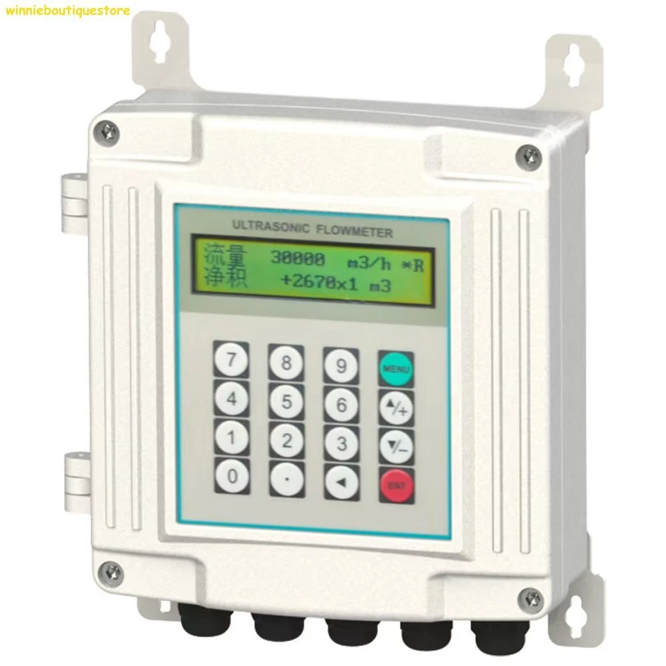 Ultrasonic Flow Meter Clamp On Flow Sensor Water Flowmeter DN15-DN6000mm 0-160℃ - Image 4 of 4