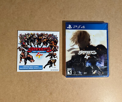 Streets Of Rage 4 & Soundtrack CD PS4 (Sealed Limited Run Edition #332)