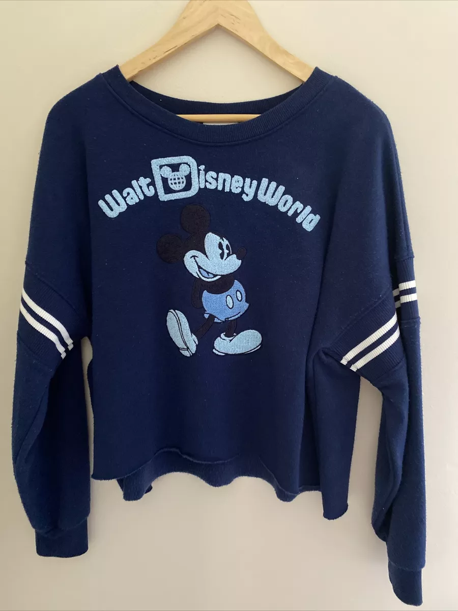 Walt Disney World Cropped Mickey Mouse Sweatshirt Large
