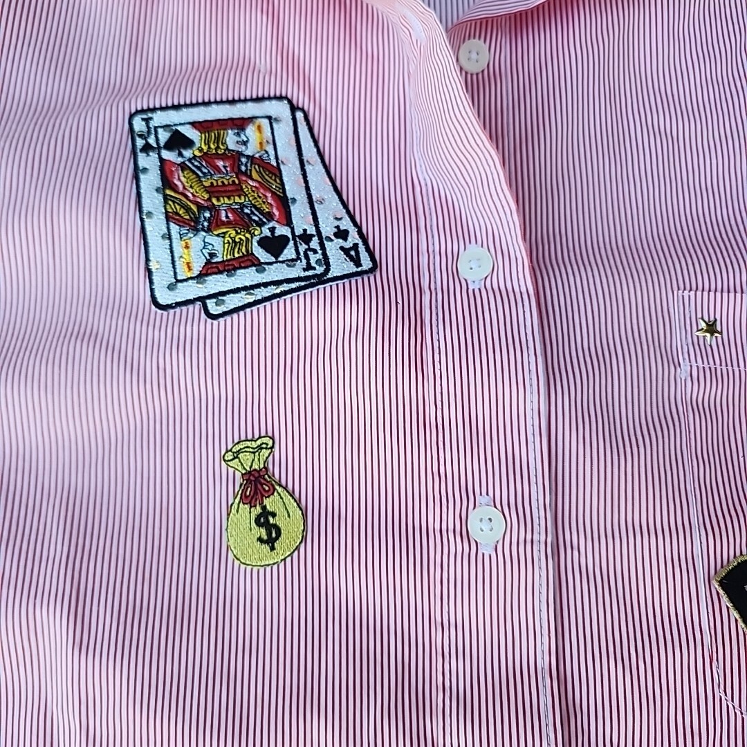 Las Olas Black Jack Embroidered Patchwork Star St… - image 5