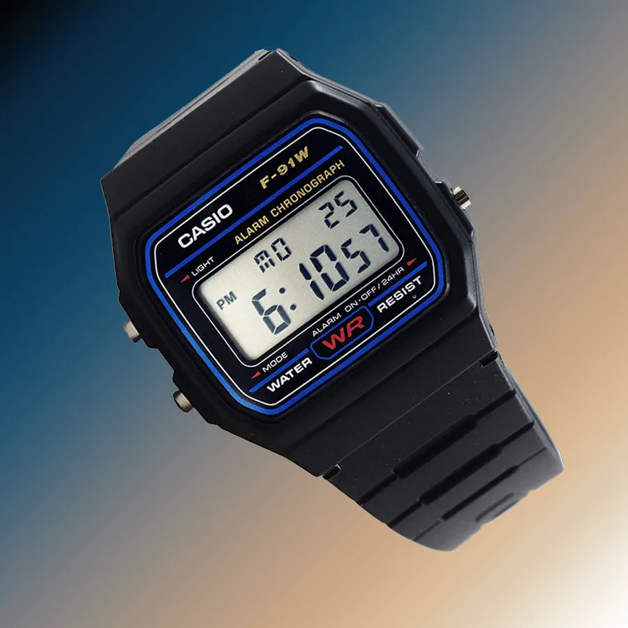 Casio Classic F91W Series Quartz Watch | Water Resistant |1/100 Second  Stopwatch | Daily Alarm | Hourly Time Signal |Auto Calendar |SS Caseback