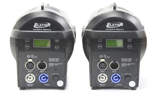 Elation Colour 5 Profile 180W RGBAM LED DMX Ellipsoidal Studio Light - Lot of 2