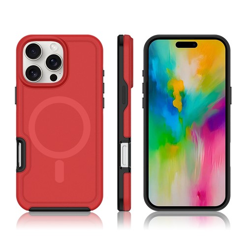 Coque fine magnétique ergonomique robuste pour iPhone 16 Pro Max 15 14 13 12 11 - Photo 7 sur 29