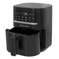 West Bend Compact Air Fryer 5-Quart Capacity with Digital 5-Quart, Black
