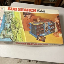Game 1973 Milton Bradley MB Sub Search 3 Level Board Complete Never Used