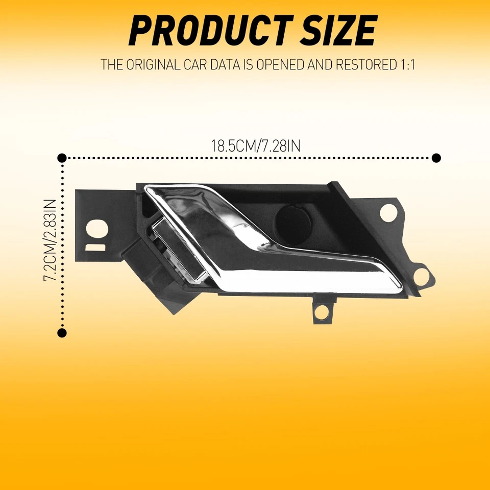 Manija interior de puerta izquierda derecha 4 piezas para Chevy Captiva Sport EOA 2012 2013 14 15 Foto 3 de 4